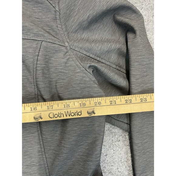 Free Country Softshell Coat Women's 1X Plus Gray Hood Full Zip Pockets Lined - Picture 8 of 8